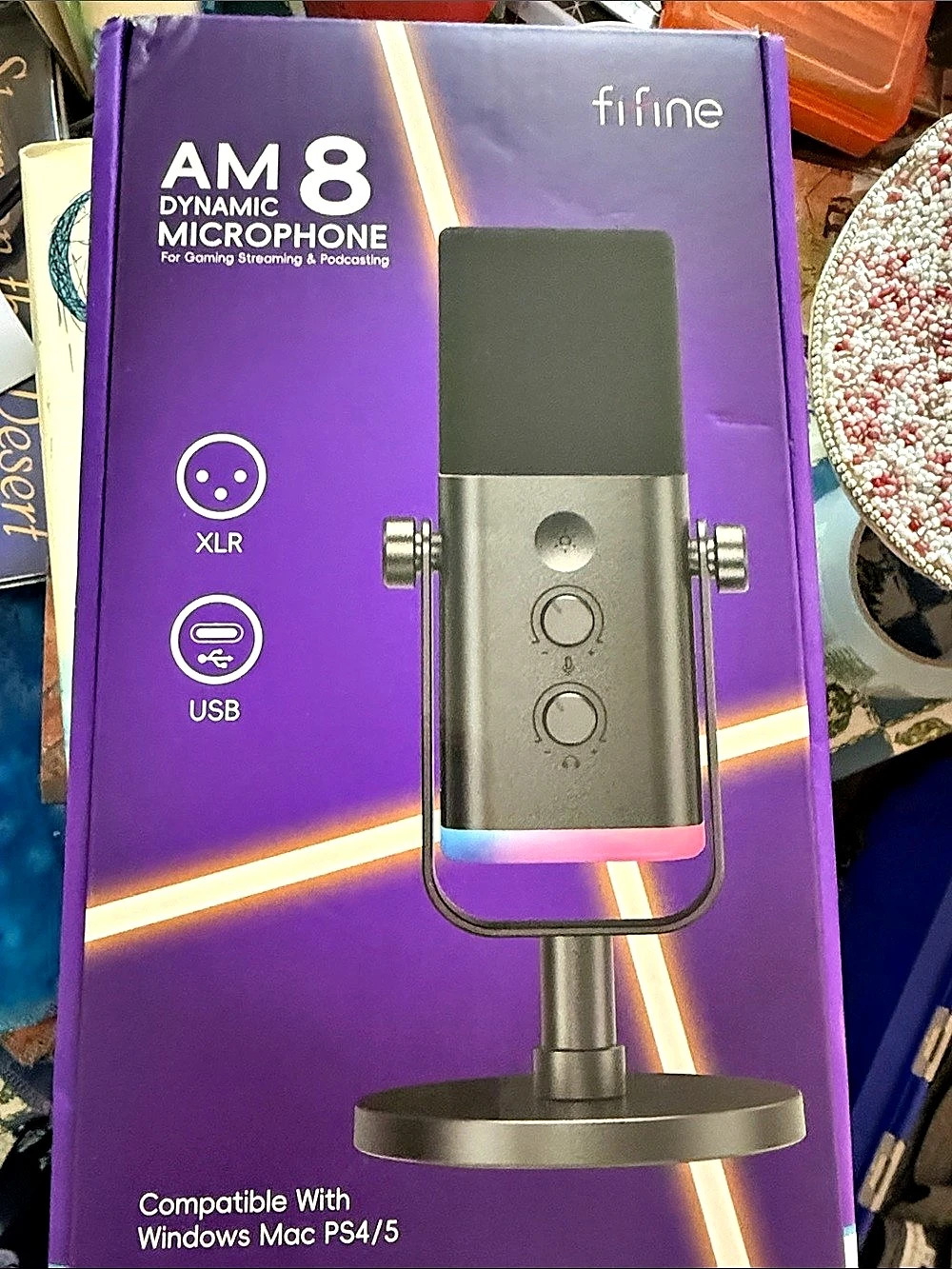FIFINE AM8 Dynamic USB/XLR Computer Microphone New In Box